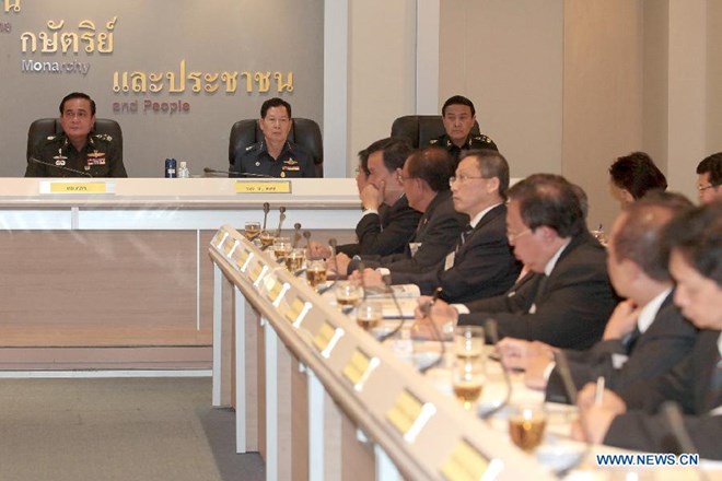 Một phiên họp của Hội đồng quốc gia vì hòa bình và trật tự Thái Lan. (Nguồn: Xinhuanet)
