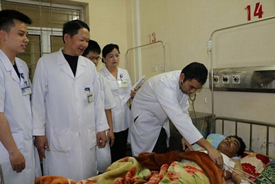 Bệnh nhân Dương Kiều sau phẫu thuật