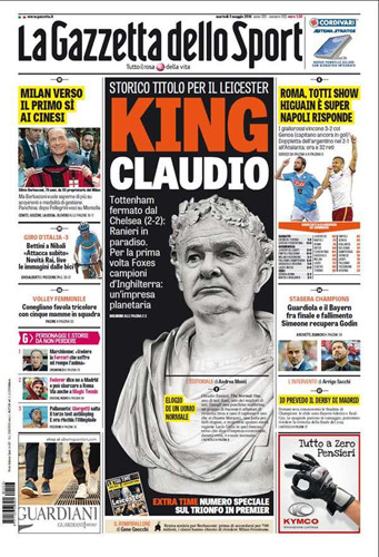 Gazzetta dello Sport: Nhà vua Claudio