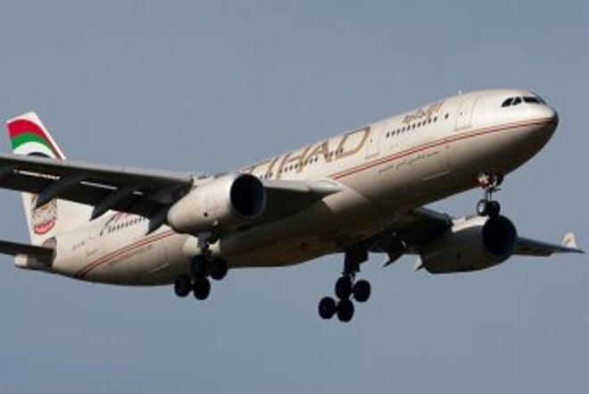Máy bay của Hãng hàng không Etihad của UAE. (Nguồn: abc.net.au)