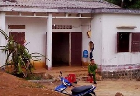 Căn nhà của gia đình bà Nguyễn Vũ Minh Chi nơi xảy ra án mạng