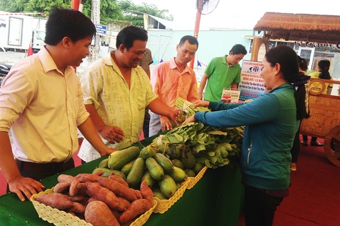 Giới thiệu sản phẩm nông sản sạch tại hội chợ