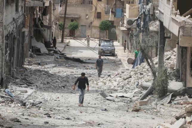 Cảnh hoang tàn ở Syria. (Nguồn: Reuters)