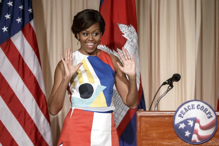 Vị trí thứ 13: Đệ nhất Phu nhân nước Mỹ Michelle Obama. (ảnh: Reuters).