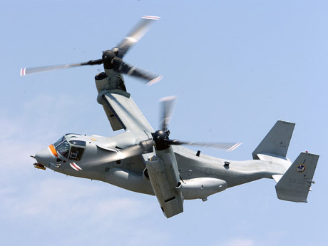 V-22 Osprey cũng được trang bị đầy đủ các thiết bị điện tử hỗ trợ phi công. (Ảnh: defenceindustrydaily)