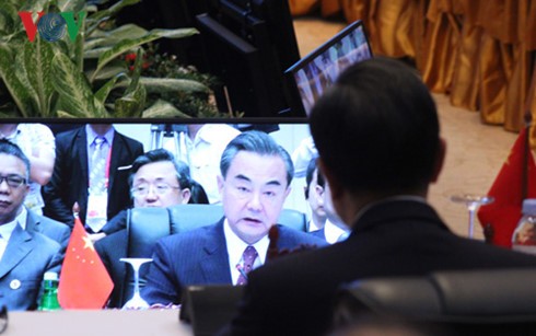 Ngoại trưởng Trung Quốc - Vương Nghị phát biểu tại Hội nghị.