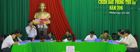 Thực hành họp BCH Đảng ủy Phường 9 mở rộng.