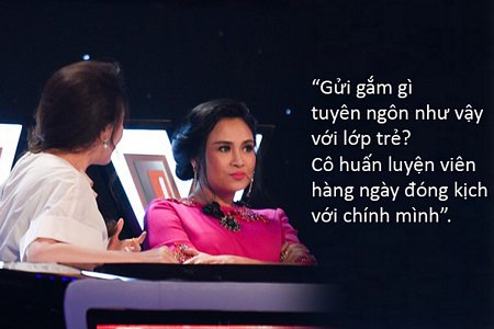 Sau liveshow 5 X-Factor, Thanh Lam viết status ám chỉ Hồ Quỳnh Hương giả tạo, toàn đóng kịch.