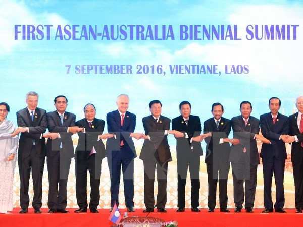 Hội nghị Cấp cao ASEAN – Australia diễn ra ở Lào ngày 7/9. (Nguồn: TTXVN)