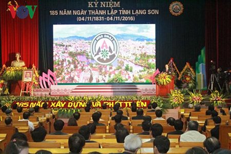 Chủ tịch nước Trần Đại Quang phát biểu tại lễ kỷ niệm 185 năm thành lập tỉnh Lạng Sơn