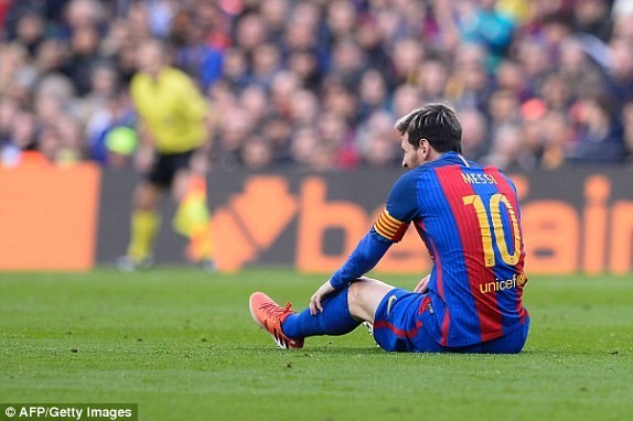 Messi không thể hiện được nhiều ở trận này.