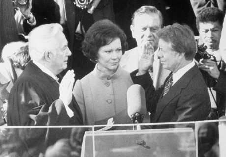 Tổng thống Jimmy Carter tuyên thệ nhậm chức vào ngày 20/1/1977. (Ảnh: Getty)