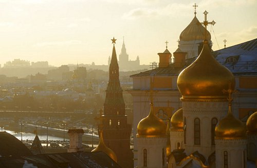 Một góc của thủ đô Moscow nhìn từ tháp chuông Ivan the Great.