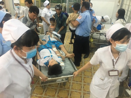  Các trường hợp nhập viện ở Bệnh viện Đa Khoa tỉnh.
