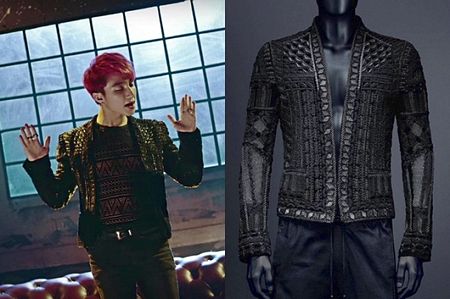 Trong MV, Sơn Tùng cũng chọn áo khoác do H&M hợp tác với Balmain có giá khoảng 670 USD (khoảng 15 triệu đồng).