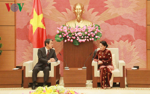 Chủ tịch Quốc hội Nguyễn Thị Kim Ngân tiếp Đại sứ Nhật Bản Umeda Kunio.
