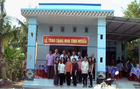 Căn nhà tình nghĩa của anh Nguyễn Văn Út.