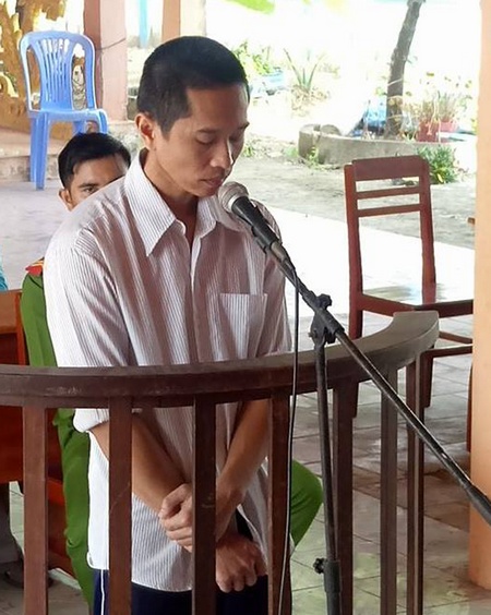 Bị cáo Phạm Đình Trọng tại phiên tòa sơ thẩm.