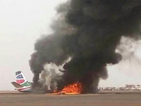 Toàn bộ hành khách may mắn thoát chết trong vụ tai nạn máy bay ở Nam Sudan, ngày 20/3/2017