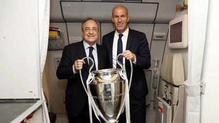 Chủ tịch Perez và huấn luyện viên Zidane sẽ gặp nhau để quyết định tương lai của Ronaldo. Ảnh: Marca.