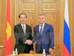 Chủ tịch nước Trần Đại Quang hội kiến Chủ tịch Duma Quốc gia Nga