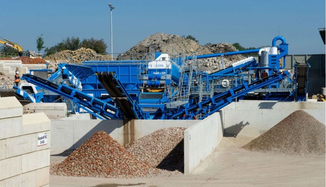 Nhà máy tái chế bê tông tại châu Âu - Ảnh: ALLRECYCLEDPRODUCT