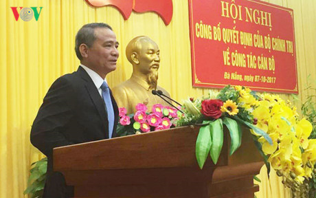 Phát biểu nhận nhiệm vụ, ông Trương Quang Nghĩa, tân Bí thư Thành ủy Đà Nẵng cảm ơn Bộ Chính trị, Ban Bí thư đã tin tưởng giao trọng trách mới cho cá nhân ông.