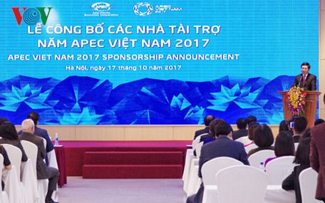 Lễ công bố các nhà tài trợ năm APEC 2017