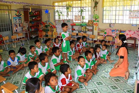 Nhờ nguồn vốn hỗ trợ trên 168 tỷ đồng từ THVL, đến nay Vĩnh Long được công nhận phổ cập giáo dục mầm non cho trẻ 5 tuổi.