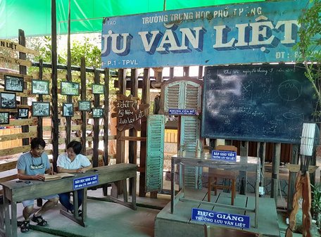 Một góc kỷ niệm của Trường THPT Lưu Văn Liệt (cũ) được nâng niu, cất giữ.