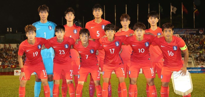 U23 Hàn Quốc | Thành tích tốt nhất ở VCK U23 châu Á: Á quân năm 2016 | Thành tích ở vòng loại U23 châu Á: Nhất bảng I. Cách đây 2 năm, U23 Hàn Quốc đã có trận thua ngược 2-3 đầy tiếc nuối trước U23 Nhật Bản trong trận chung kết. Bởi vậy, trung vệ Hwang Hyun-soo của U23 Hàn Quốc đã nhấn mạnh mục tiêu đòi lại chức vô địch của đội bóng xứ sở kim chi ở giải đấu năm nay.