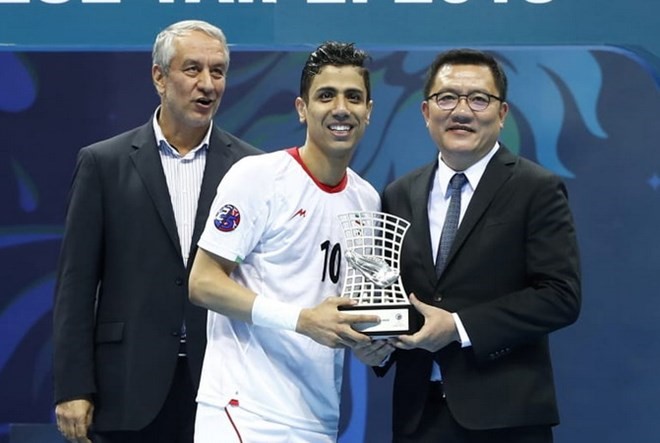 Hossein Tayebi giành giải Vua phá lưới. (Nguồn: AFC)
