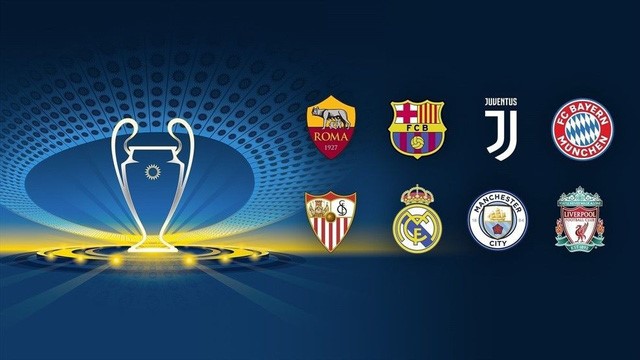 8 đội bóng lọt vào vòng tứ kết Champions League