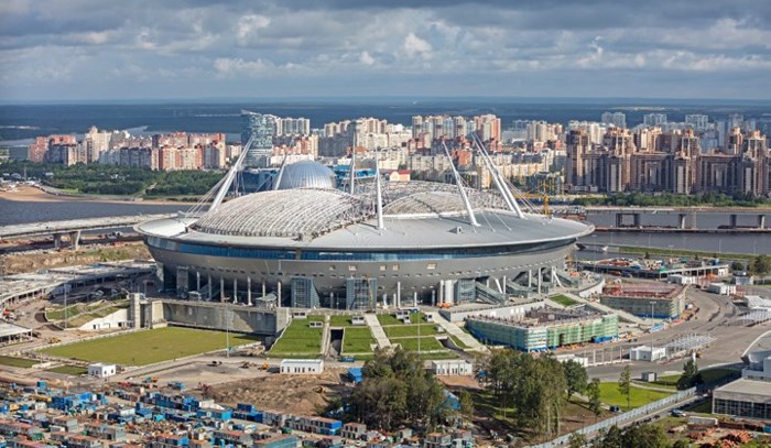 2. Saint Petersburg Stadium | Sức chứa: 67,000 người | Khởi công xây dựng vào năm 2017