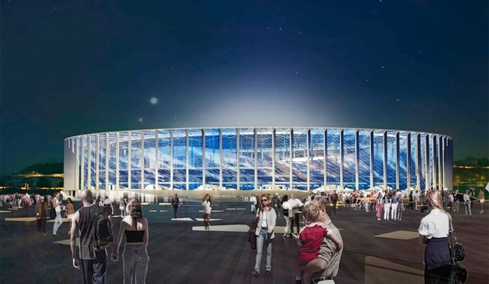 6. Nizhny Novgorod Stadium | Sức chứa: 45,000 người | Khởi công xây dựng vào năm 2017