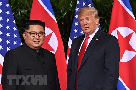 Ông Kim Jong-un đã cam kết hướng tới phi hạt nhân trong cuộc gặp ông Trump. (Nguồn: AFP/TTXVN)