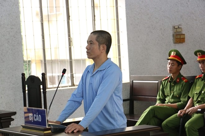 Bị cáo Nông Văn Vững tại phiên tòa xét xử.