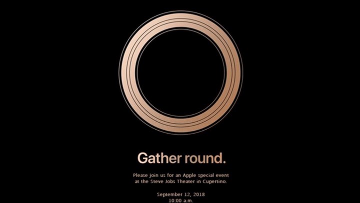 Thư mời tham gia sự kiện ra mắt 3 mẫu iPhone mới của Apple.