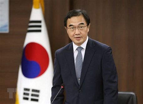 Bộ trưởng Thống nhất Hàn Quốc Cho Myoung-gyon. (Nguồn: Yonhap/TTXVN)