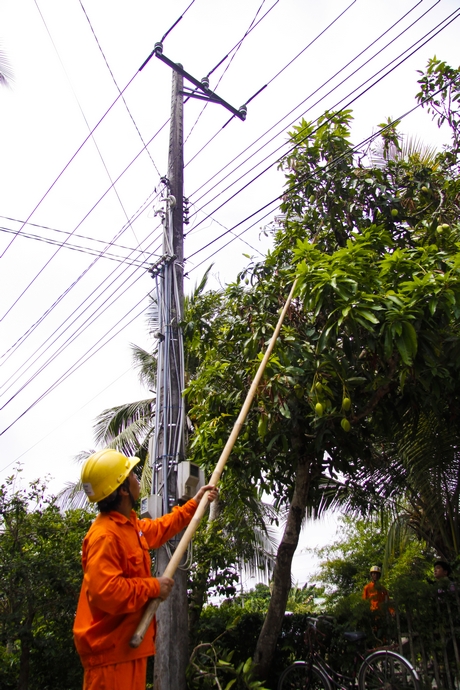 Ngành điện luôn quan tâm giữ an toàn lưới điện.
