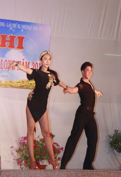 Phần trình diễn dance sport giành giải nhất của bạn Nguyễn Thanh Sơn- Trường CĐ Kinh tế- Tài chính Vĩnh Long.