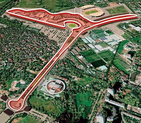 Cung đường sẽ diễn ra chặng đua F1.