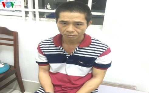 Phạm nhân Nguyễn Quốc Quân bị bắt giữ. 