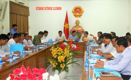 Lãnh đạo tỉnh tham dự hội nghị trực tuyến tại điểm cầu Vĩnh Long