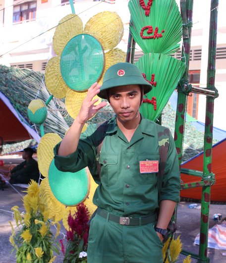 Tân binh Nguyễn Tuấn Kiệt quyết tâm học tập rèn luyện thật tốt khi nhập ngũ.