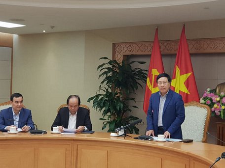 Phó Thủ tướng, Bộ trưởng Ngoại giao Phạm Bình Minh cho biết phía Mỹ, Triều Tiên đánh giá bước đầu công tác chuẩn bị của Việt Nam là chu đáo - Ảnh: Thế Dũng
