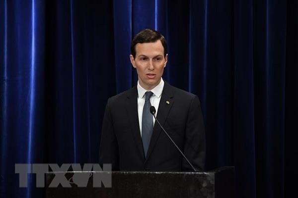 Cố vấn Nhà Trắng Jared Kushner phát biểu tại một sự kiện ở Buenos Aires, Argentina. (Nguồn: AFP/TTXVN)