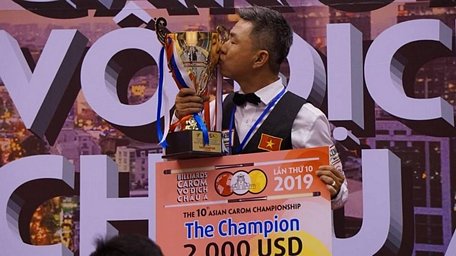 Mã Minh Cẩm lên ngôi carom 1 băng tại giải vô địch Châu Á.