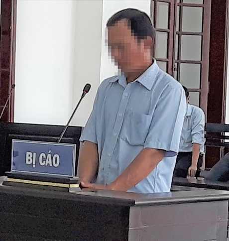 Bị cáo Võ Minh Dũng tại phiên tòa phúc thẩm sáng 12/7/2019.