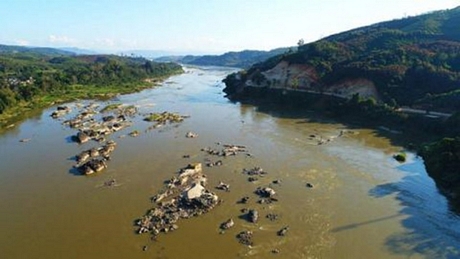 Thái Lan ghi nhận mực nước sông Mekong thấp nhất trong thập kỷ qua.Ảnh minh họa: The Nation